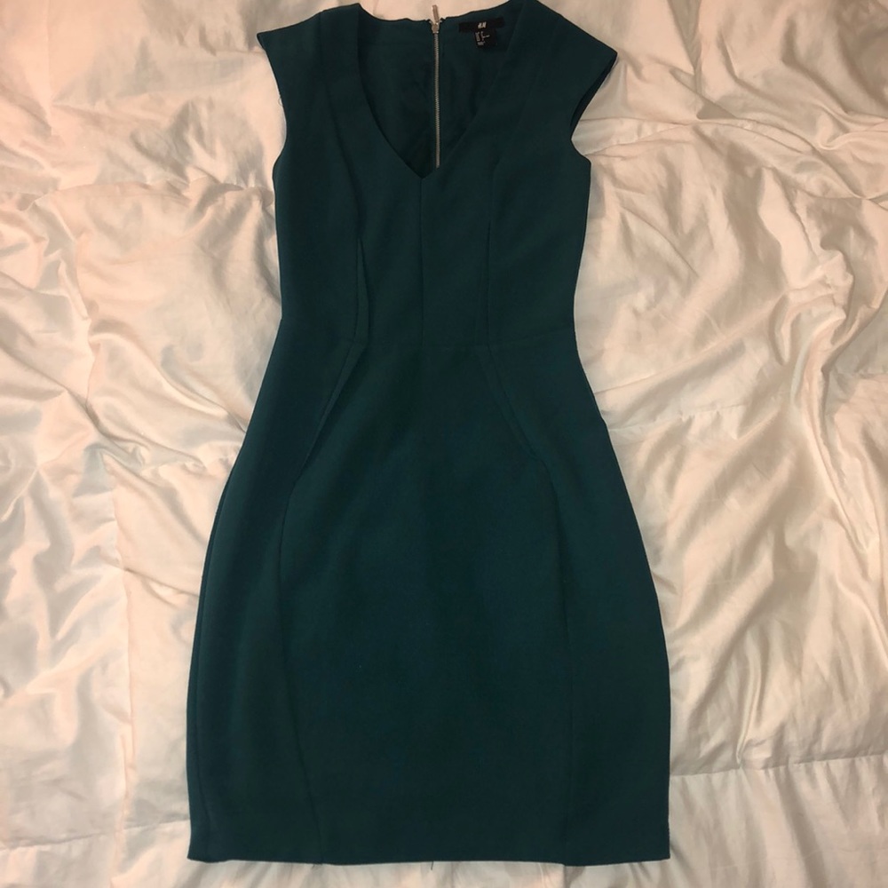 Hunter green professional dress